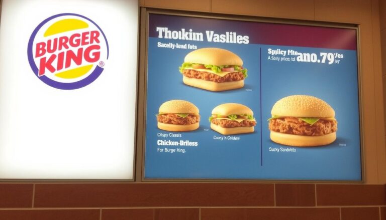 Burger King Chicken Sandwich Menu Price