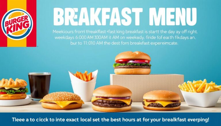Burger King Breakfast Menu Hours Price